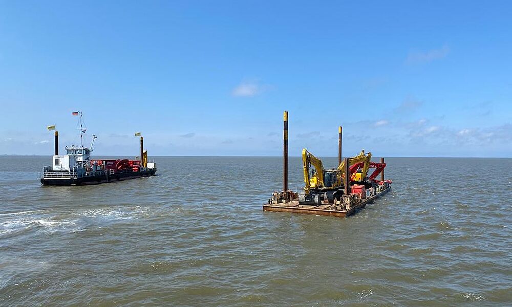 Cable repair on Dutch islands