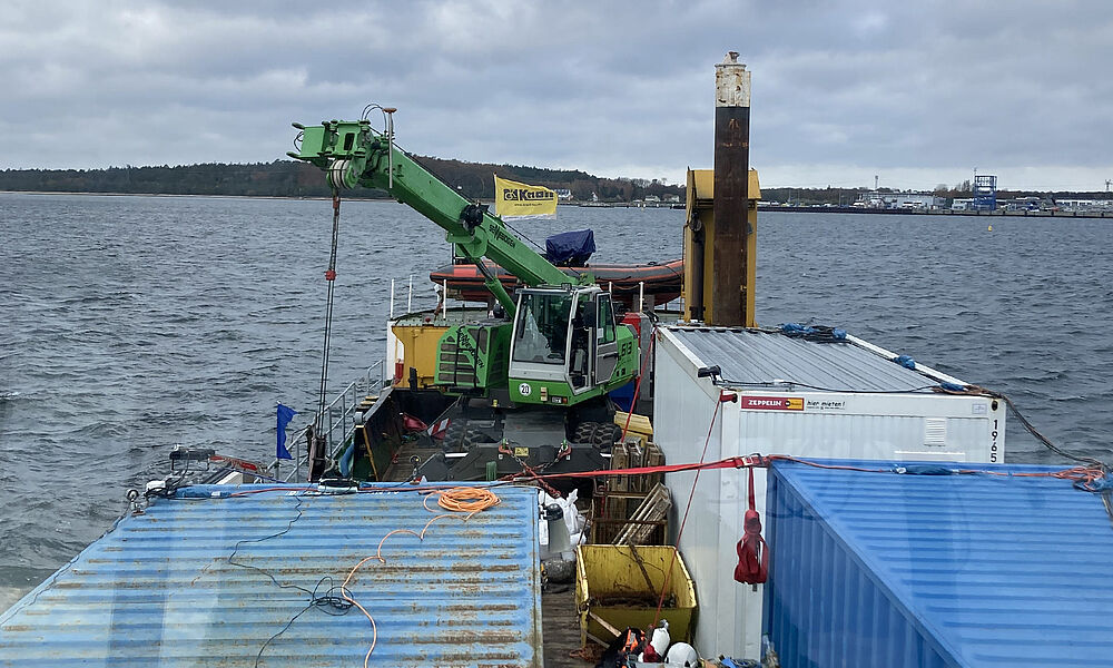 Ammunition recovery off the island of Rügen